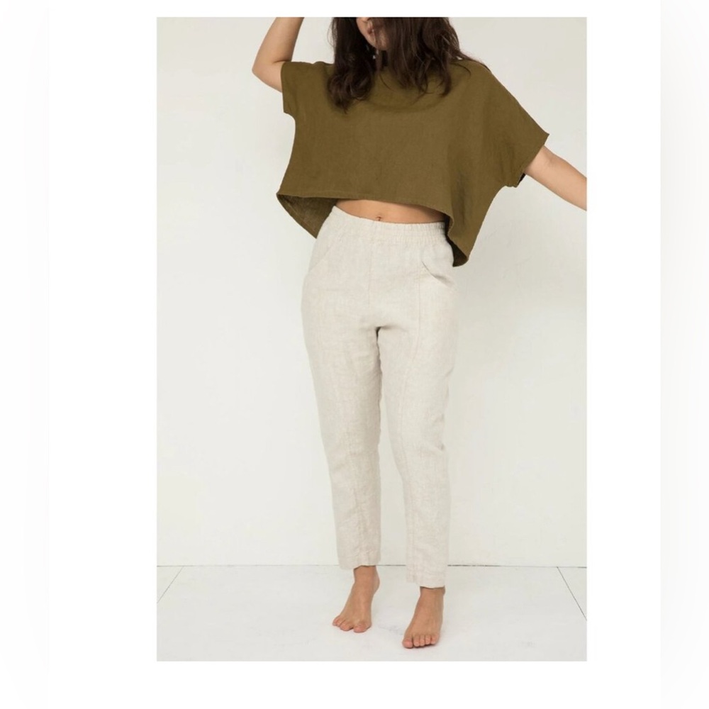 Elizabeth suzann Clyde Linen pants 4R
